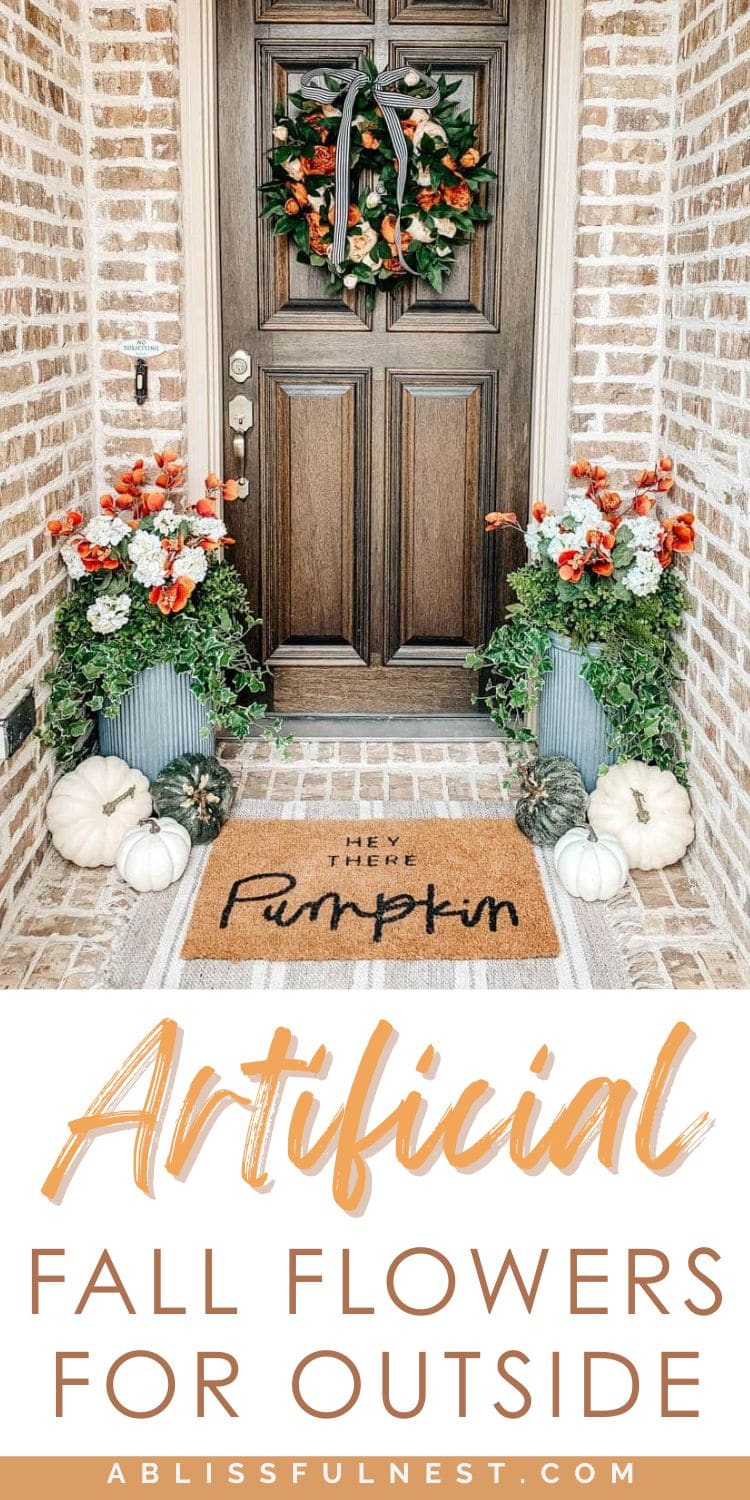 Artificial Fall Flowers For Outside | A Blissful Nest