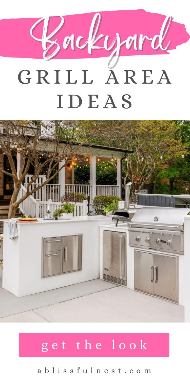 Backyard Grill Area Ideas | A Blissful Nest