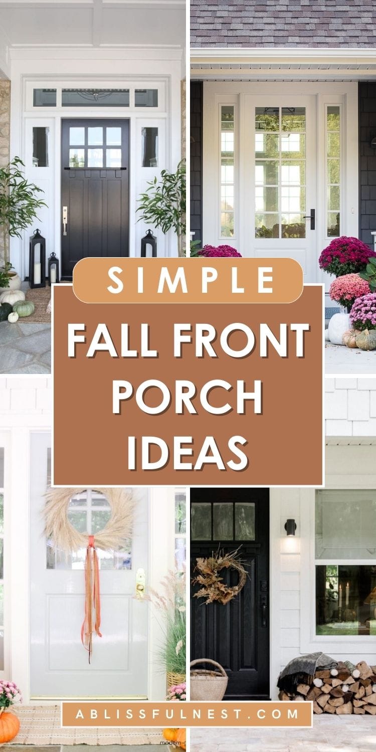 Simple Fall Front Porch Ideas | A Blissful Nest
