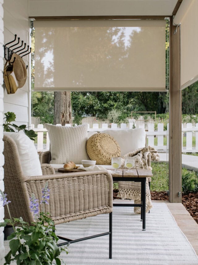 How To Decorate A Covered Porch | A Blissful Nest