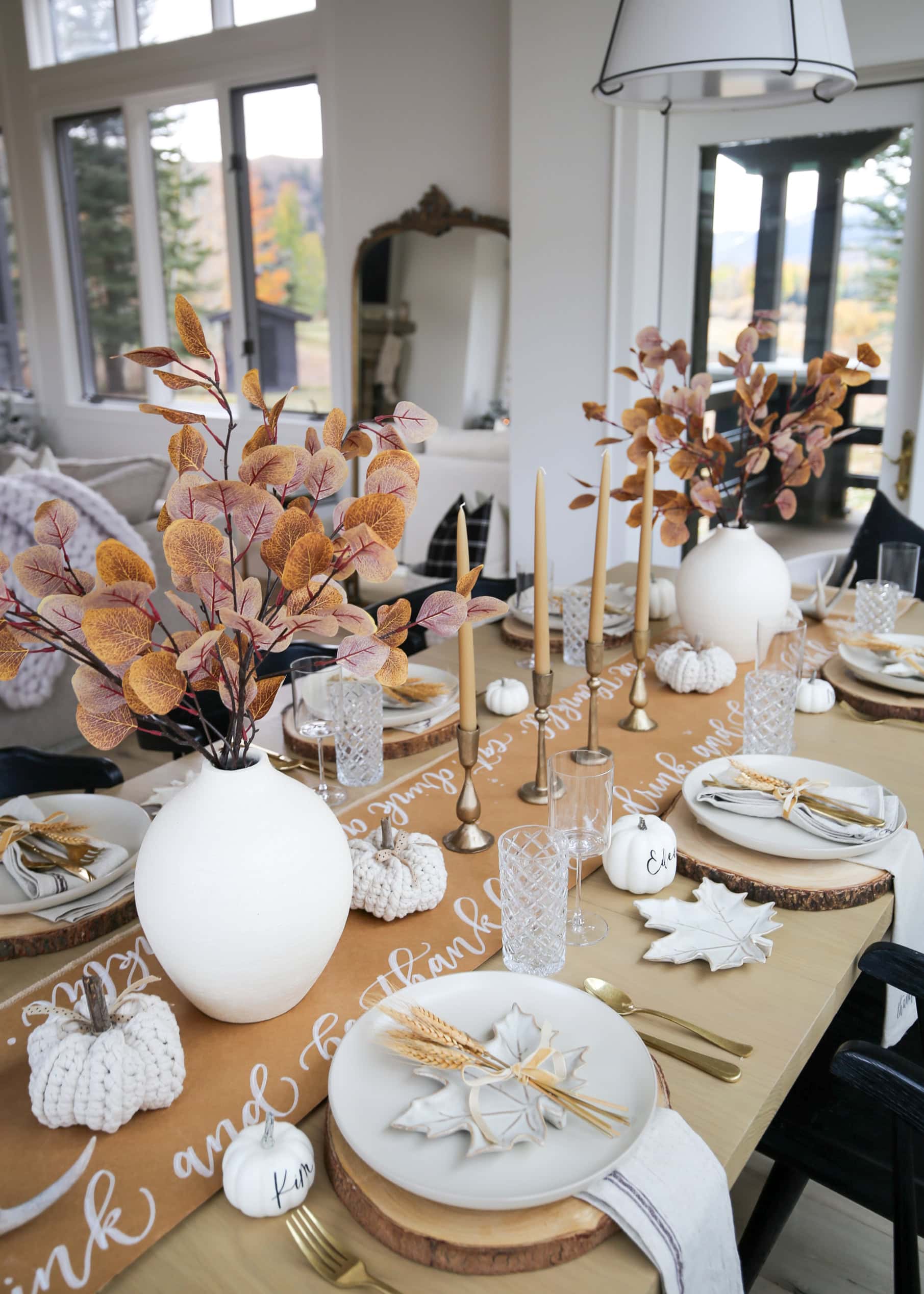 Easy Thanksgiving Table Decor