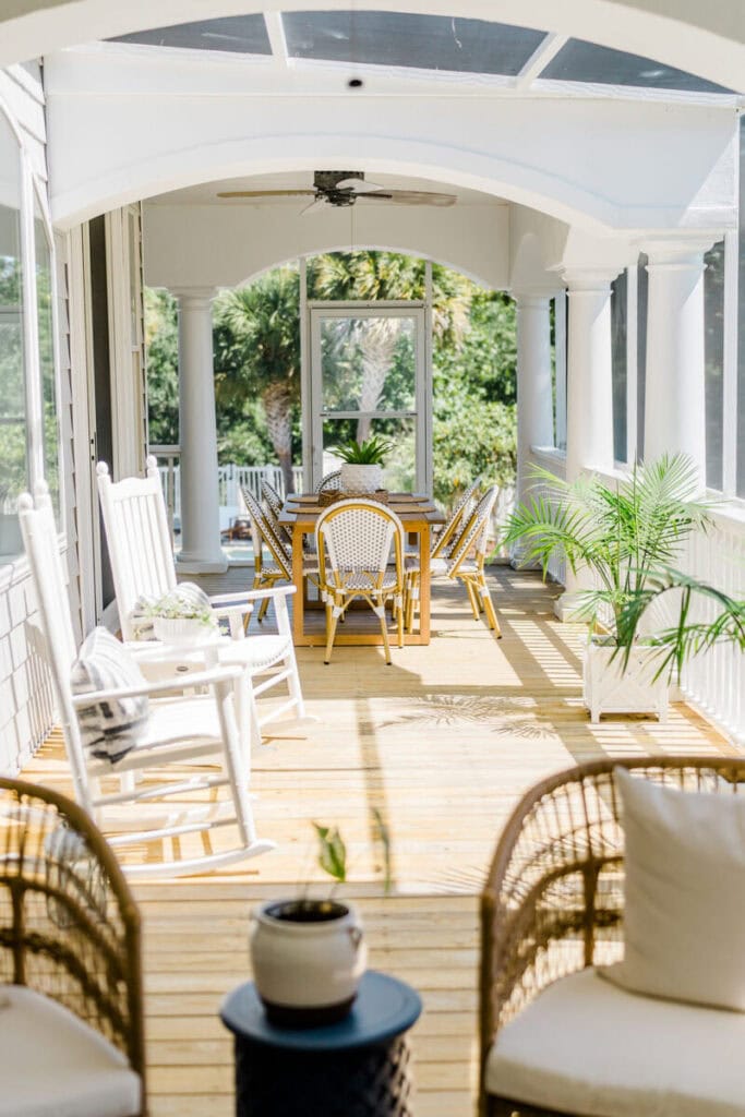 Narrow Porch Decorating Ideas | A Blissful Nest