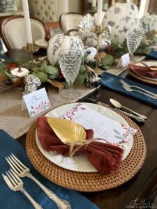 Ideas For Thanksgiving Place Settings | A Blissful Nest