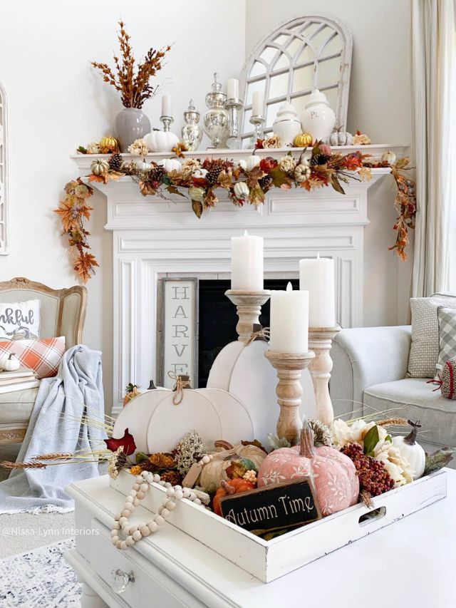 Thanksgiving Mantel Decor Ideas-Webstories- Cover