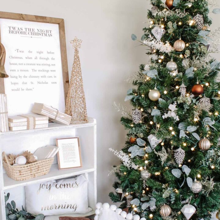 Image for Gold, Copper, & Silver Balls With Eucalyptus Leaves