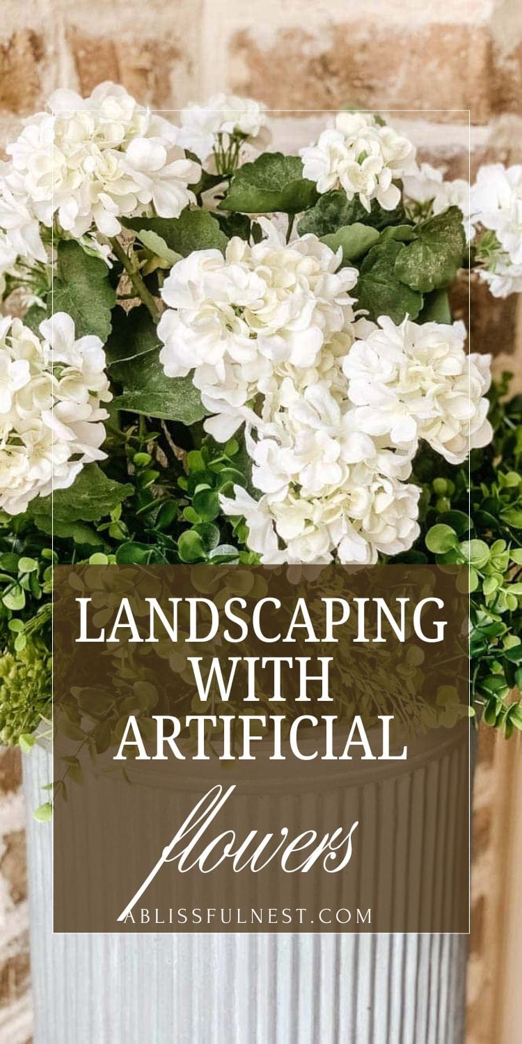 Landscaping With Artificial Flowers | A Blissful Nest