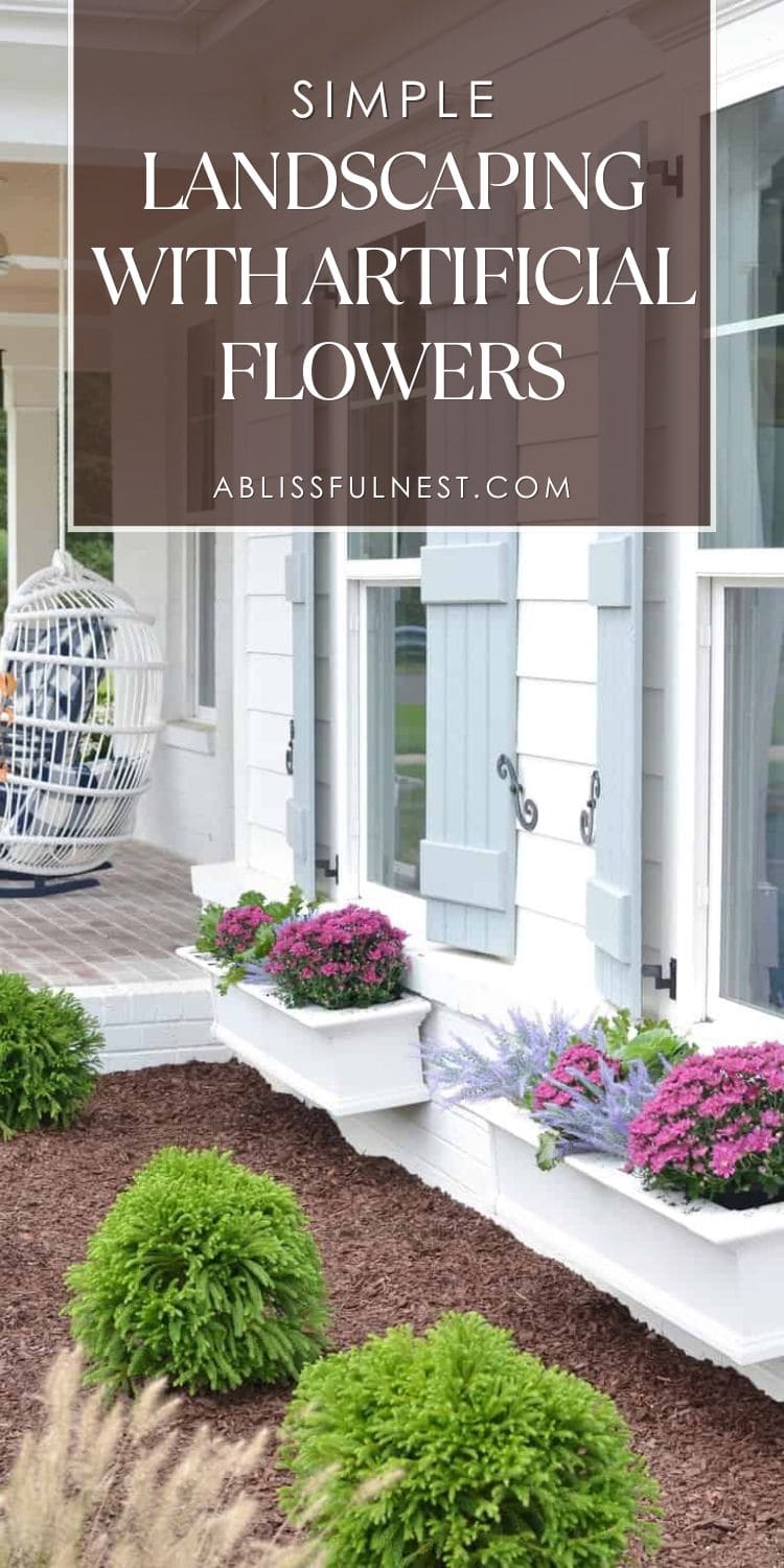 Landscaping With Artificial Flowers | A Blissful Nest