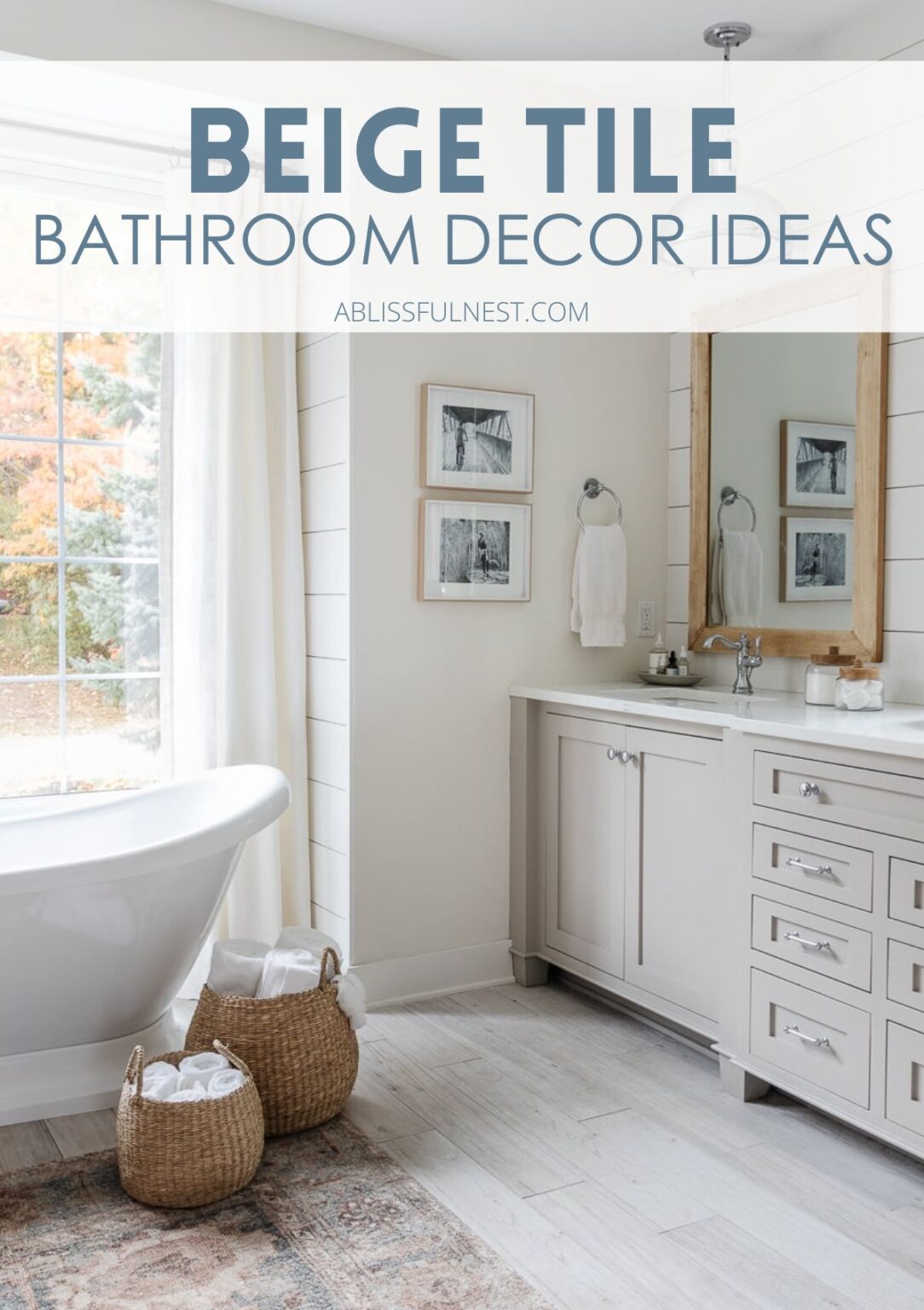 Beige Tile Bathroom Decor Ideas | A Blissful Nest