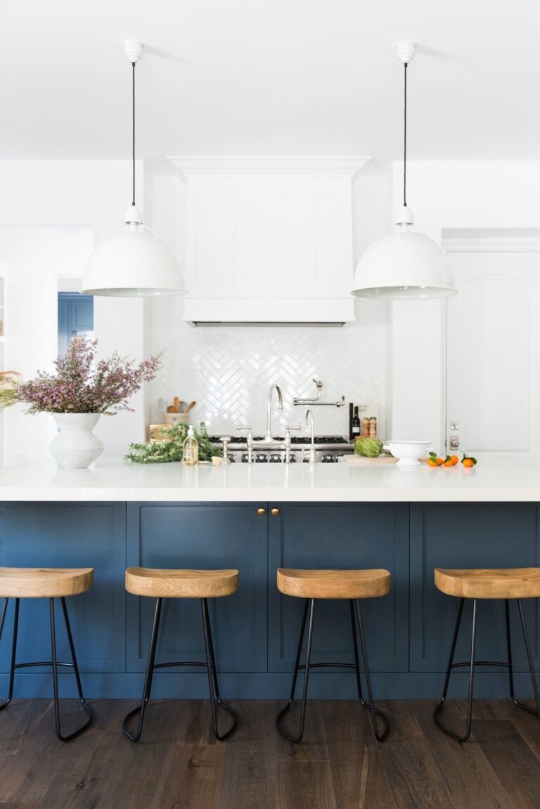 Popular Blue Kitchen Cabinet Colors | A Blissful Nest