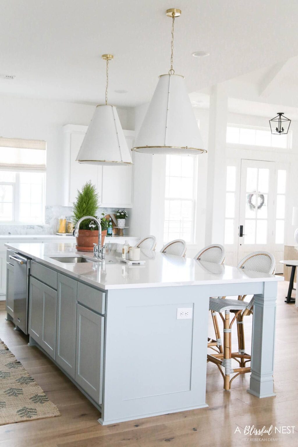 Popular Blue Kitchen Cabinet Colors | A Blissful Nest