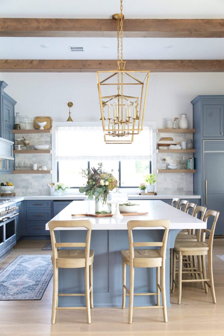 Popular Blue Kitchen Cabinet Colors | A Blissful Nest