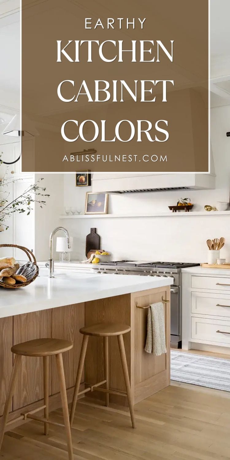 Earthy Kitchen Cabinet Colors | A Blissful Nest