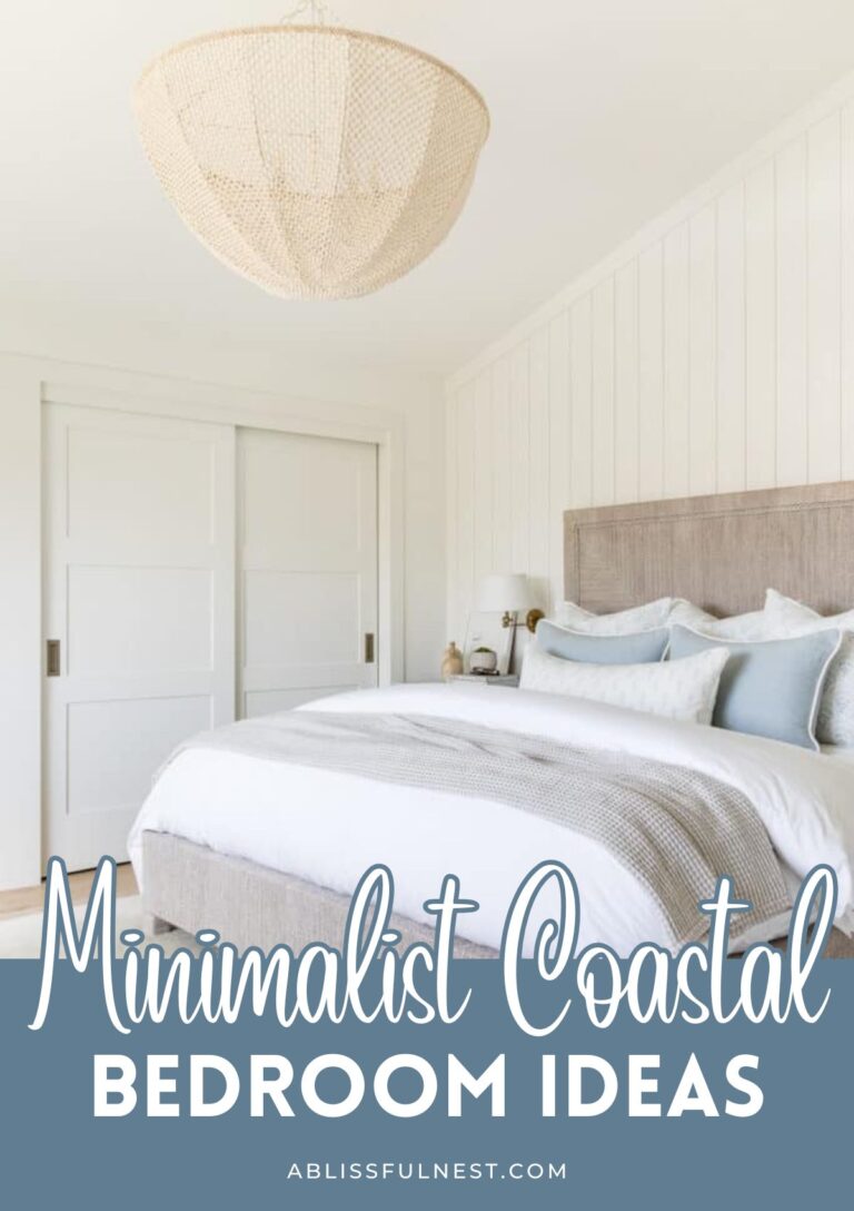 Minimalist Coastal Bedroom Ideas | A Blissful Nest