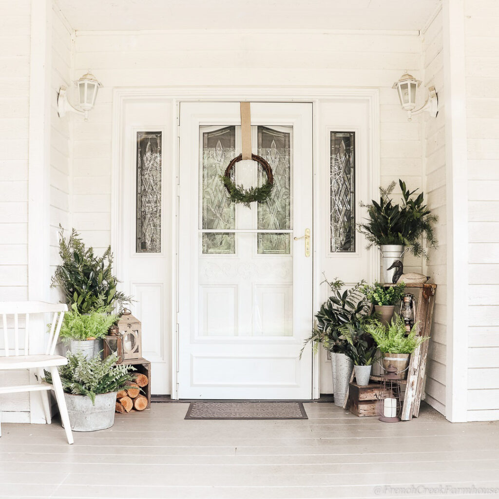 Winter Front Porch Decor Ideas | A Blissful Nest