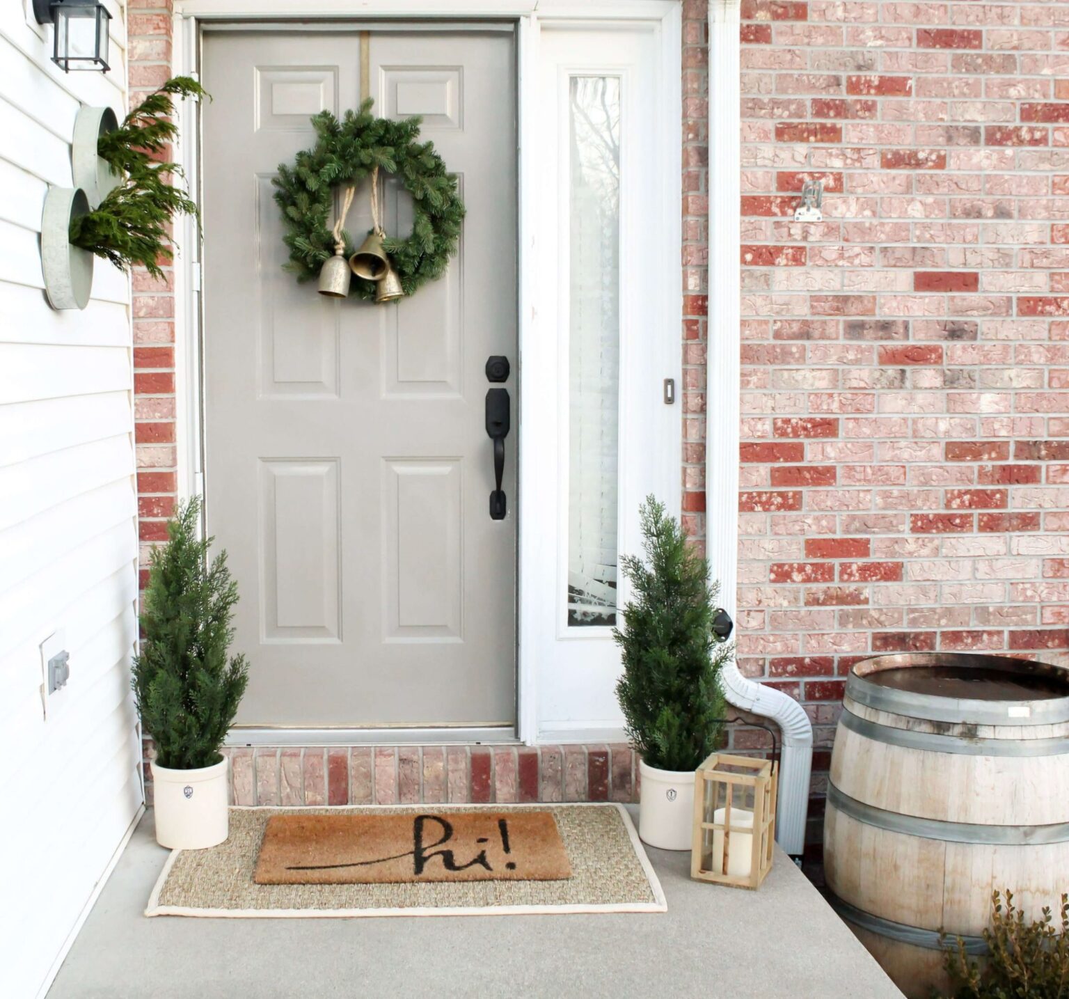 Winter Front Porch Decor Ideas | A Blissful Nest