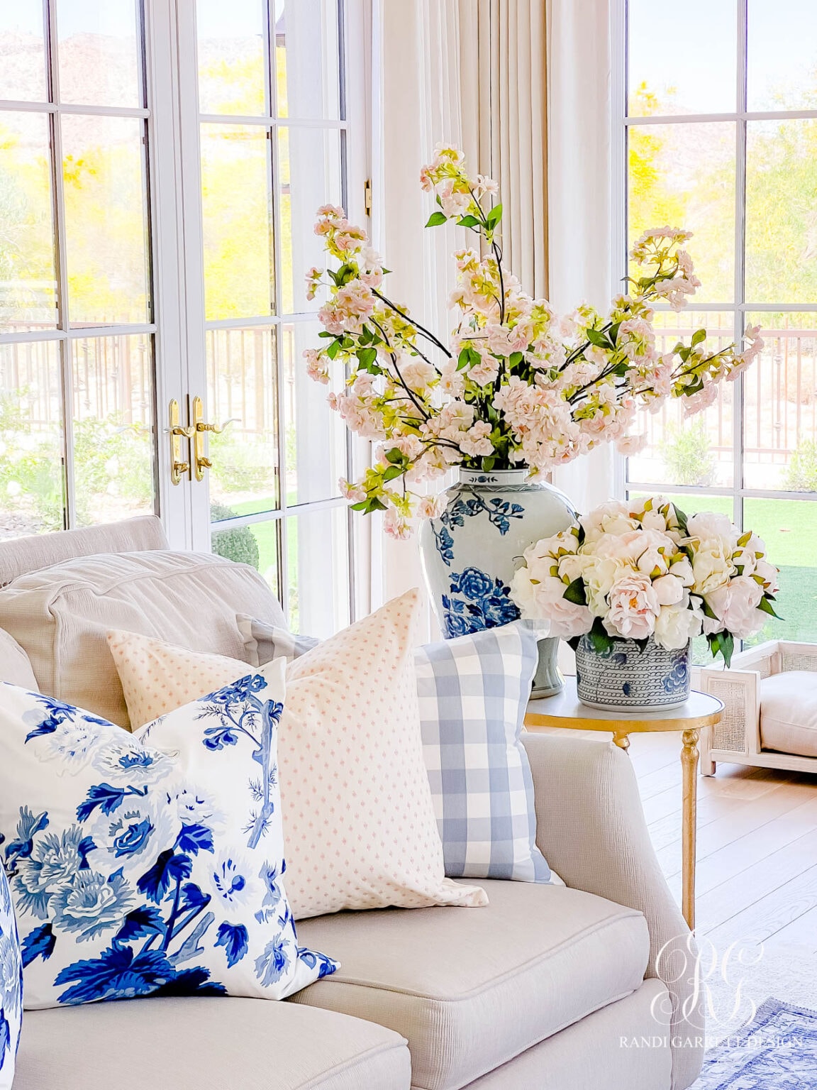 How To Decorate A Living Room For Spring | A Blissful Nest