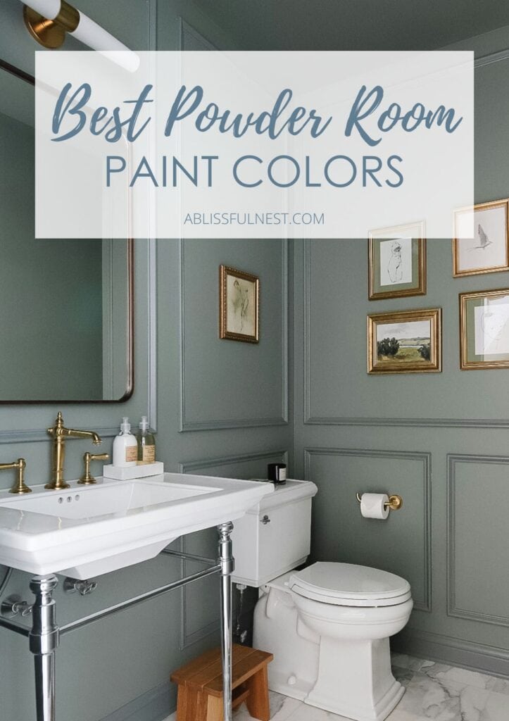 Best Powder Room Paint Colors | A Blissful Nest