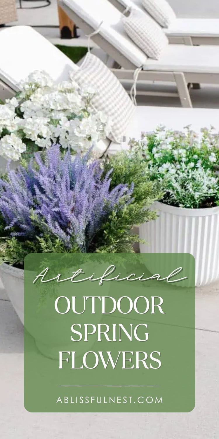Artificial Outdoor Spring Flowers | A Blissful Nest