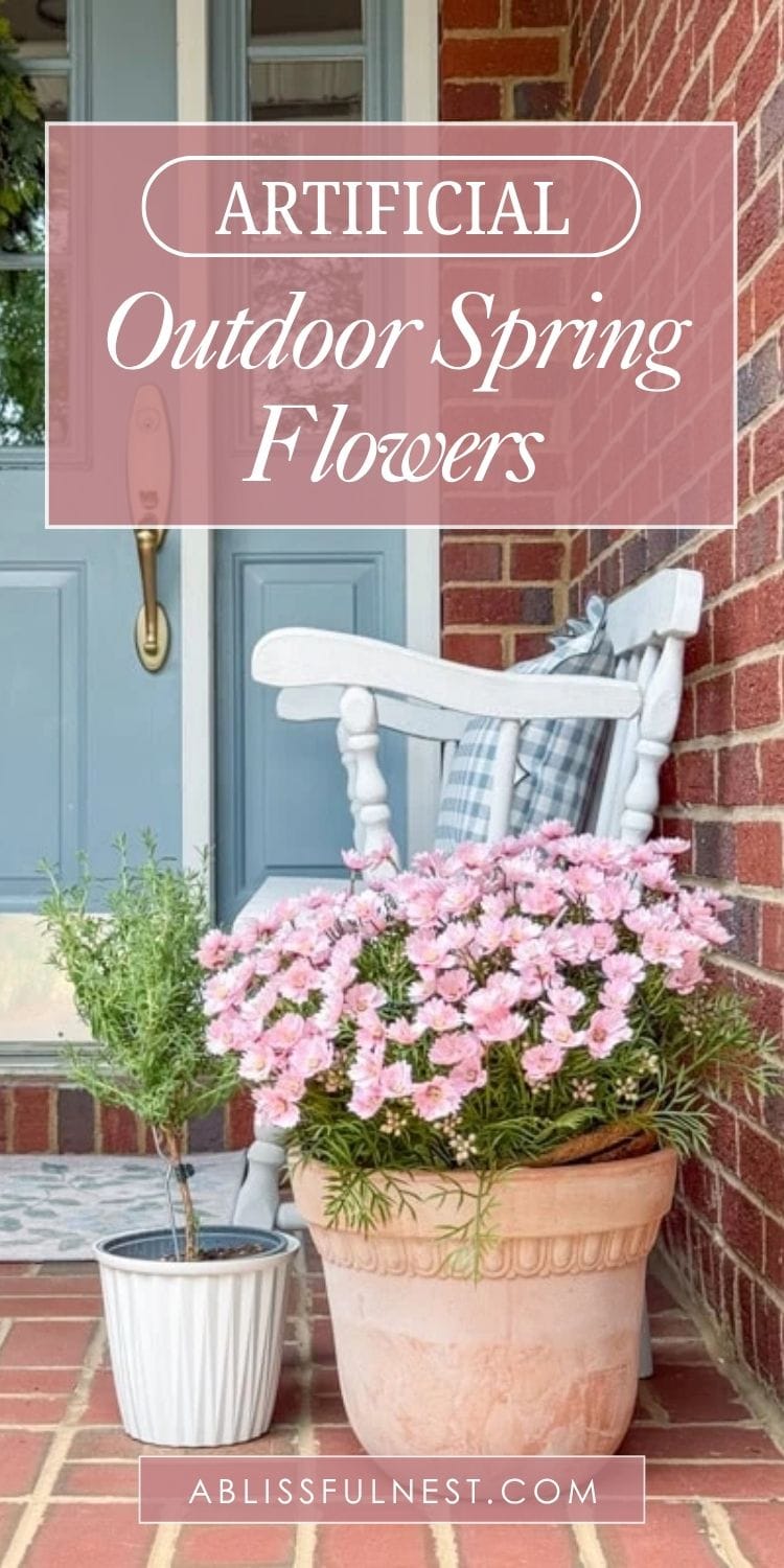 Artificial Outdoor Spring Flowers | A Blissful Nest