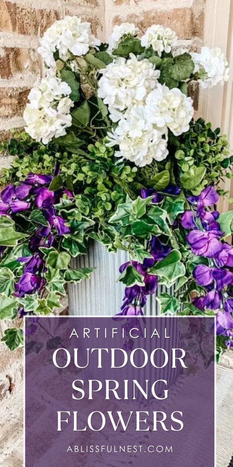 Artificial Outdoor Spring Flowers | A Blissful Nest