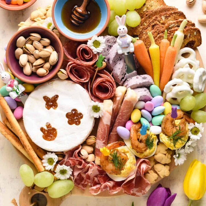 Image for Colorful Easter Charcuterie Board With Salami Roses