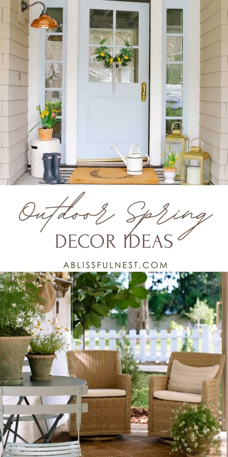 Outdoor Spring Decor Ideas | A Blissful Nest