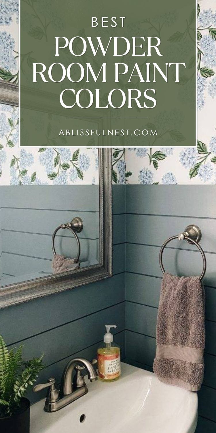 Best Powder Room Paint Colors | A Blissful Nest