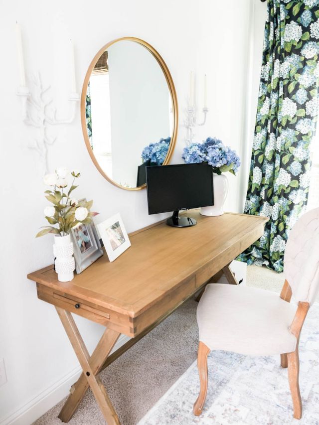 Spring Office Decorating Ideas Story - A Blissful Nest