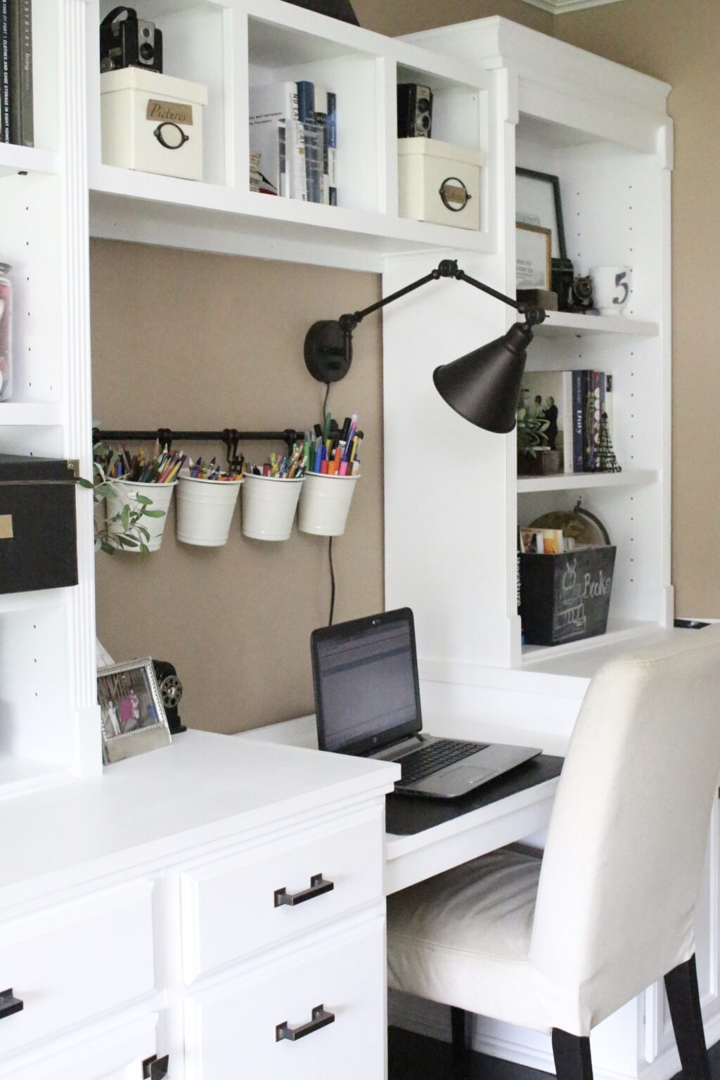 Creative Office Storage | A Blissful Nest
