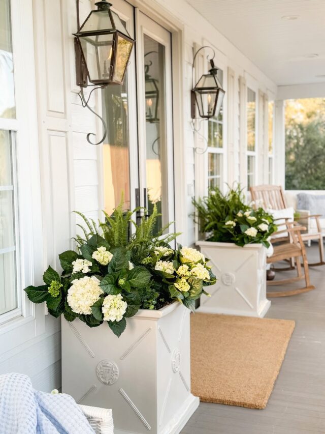 Spring Planters For Front Porches | A Blissful Nest