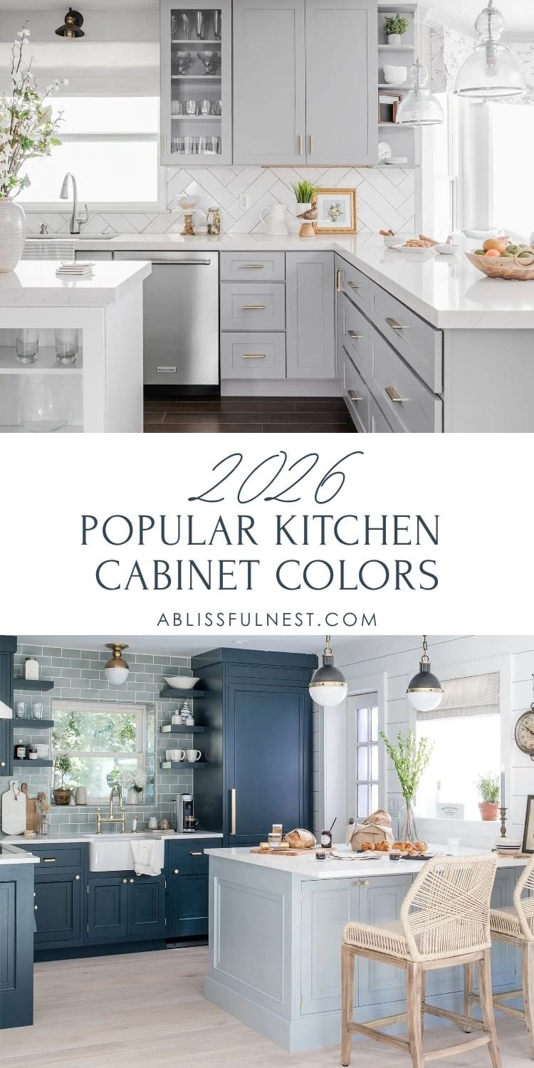 2026 Popular Kitchen Cabinet Colors | A Blissful Nest