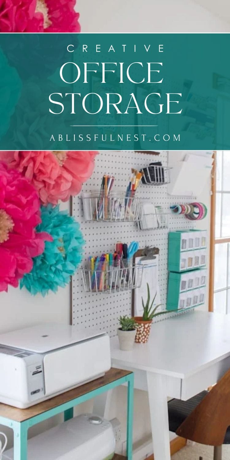 Creative Office Storage | A Blissful Nest
