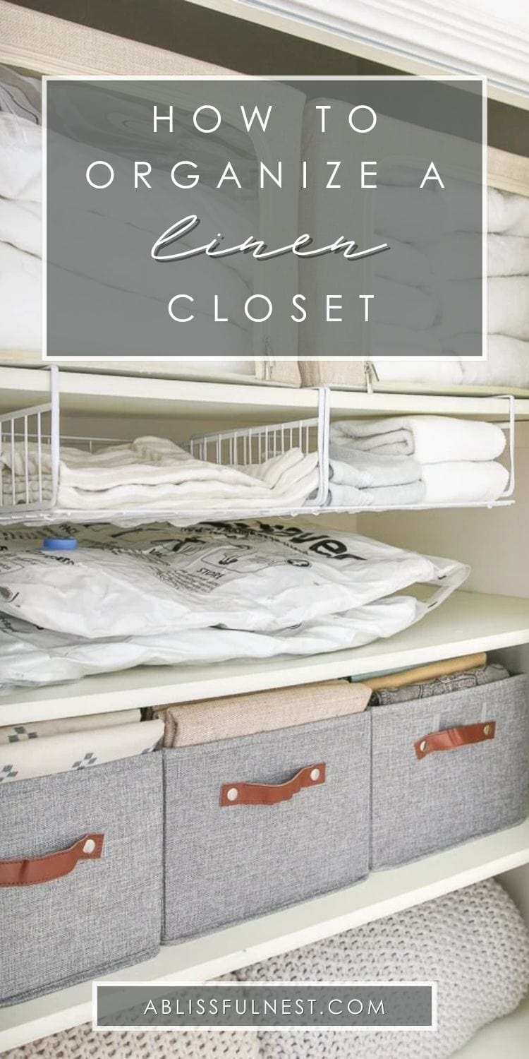 How To Organize A Linen Closet | A Blissful Nest