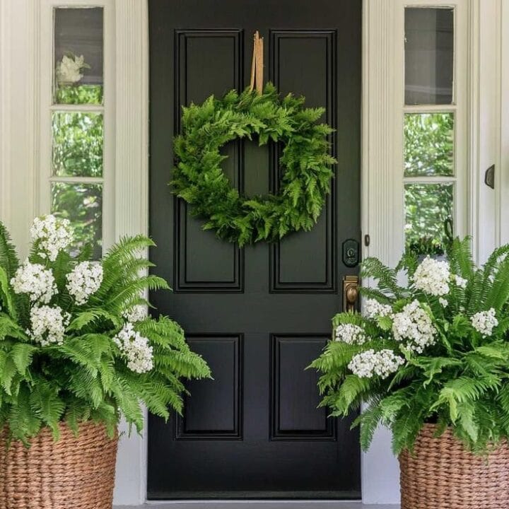 Image for Full Lush Faux Fern Planters
