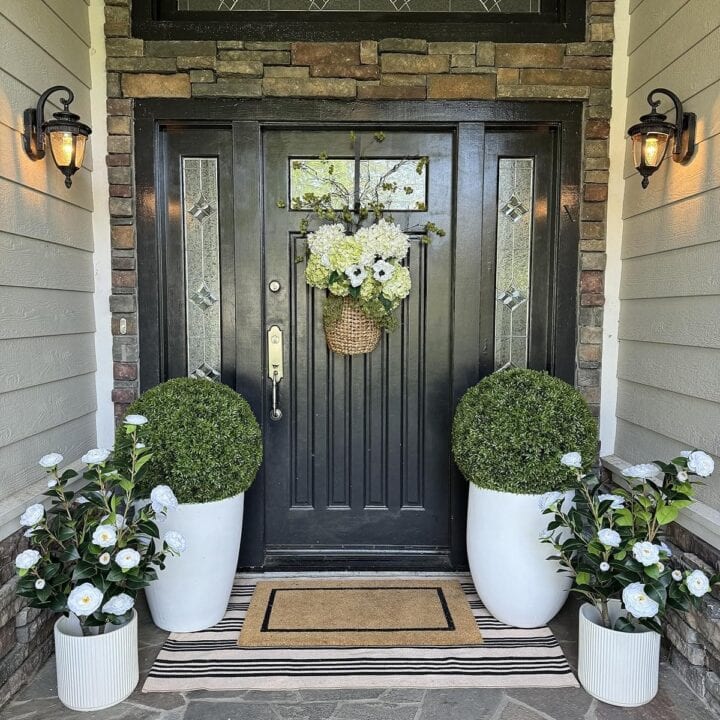 Image for Symmetrical Faux Florals And Topiary Pots