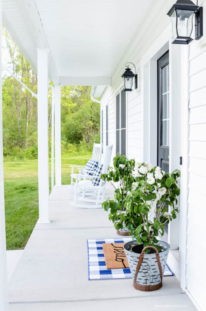 Small Front Porch Ideas For Summer | A Blissful Nest