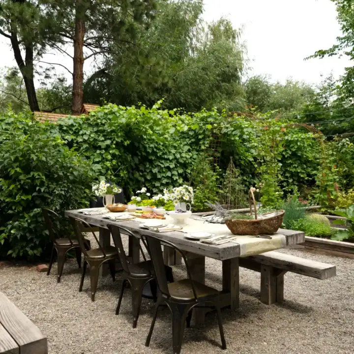 Image for Rustic Garden Dining With Lush Greenery