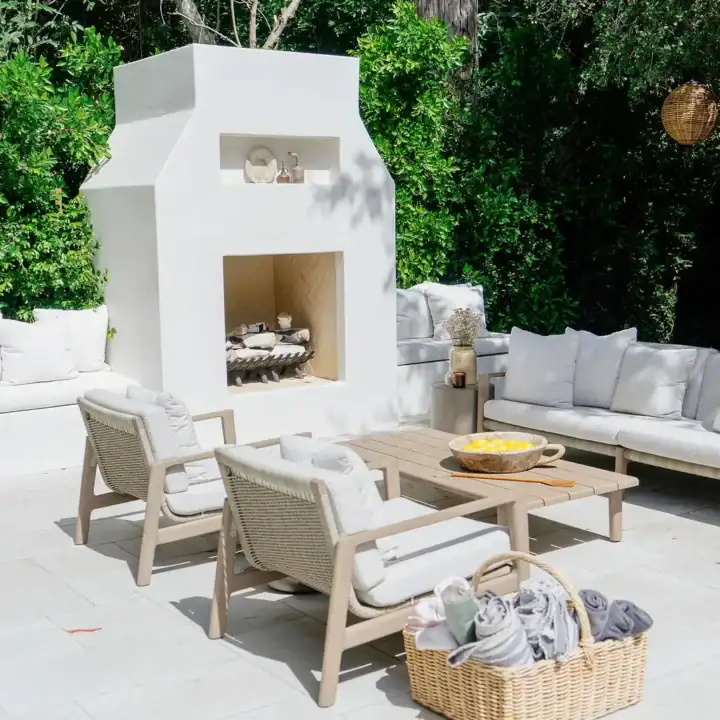 Image for White Fireplace + Neutral Seating