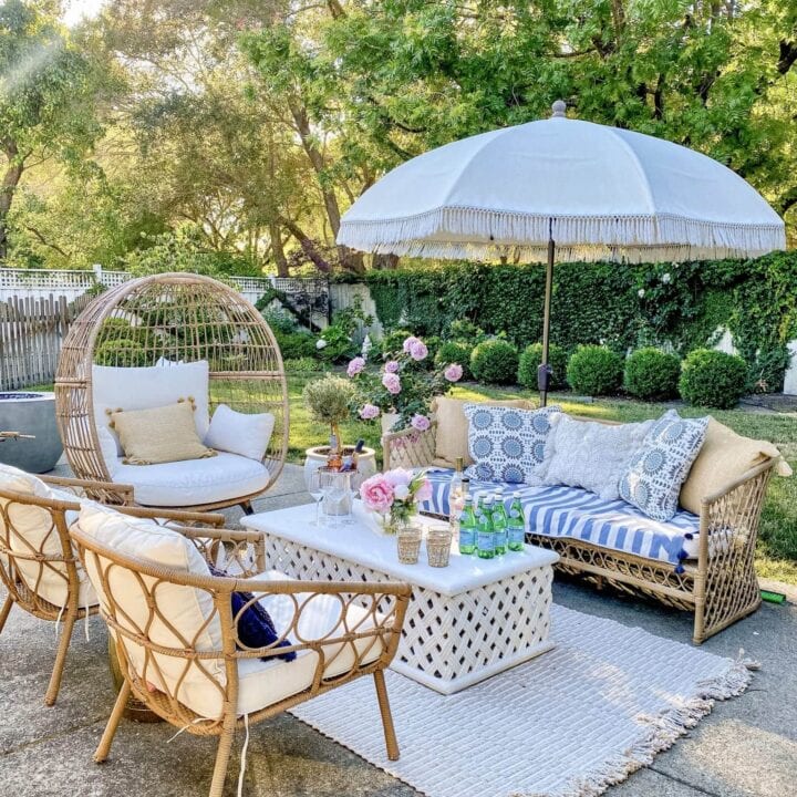 Image for Cozy Rattan Patio Lounge Setup