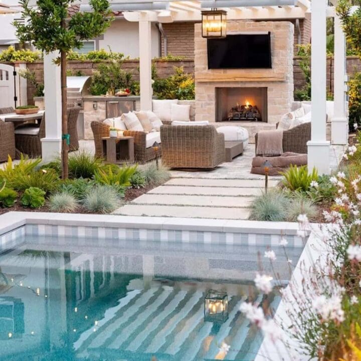 Image for Poolside Lounge With Fireplace