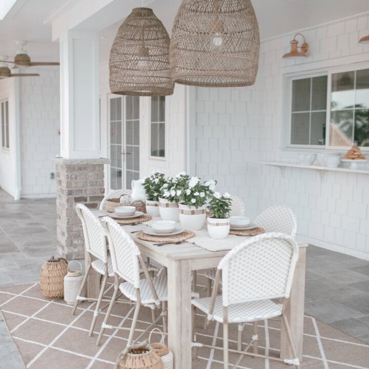 Image for White & Taupe Outdoor Dining