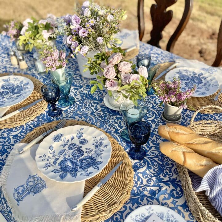 Image for Blue & White French Themed Tablescape