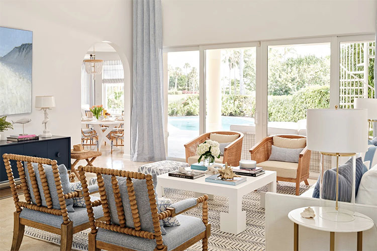 This stunning living room designed by Jennifer Ribek Interiors is a dream! #ABlissfulNest