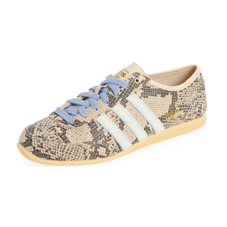 These snakeskin blue lace adidas sneakers are so fun to make a statement with your outfit with! #ABlissfulNest