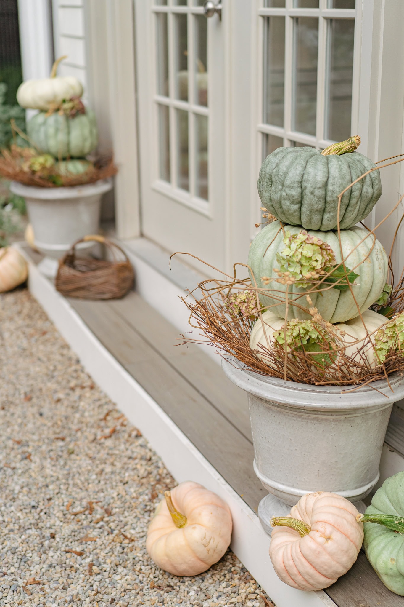 Stunning Front Door Fall Planters