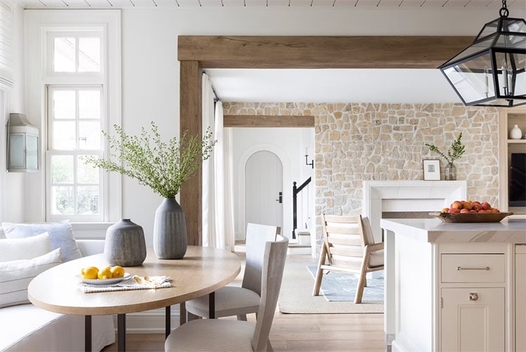 This open concept, bright and airy home designed by Marie Flanigan Interiors is a dream! #ABlissfulNest