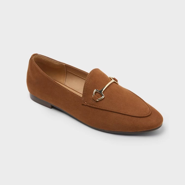These cognac loafers are so trendy for fall! #ABlissfulNest