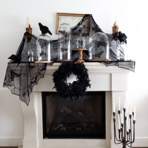 Image for Bats and Crows  Halloween Mantel