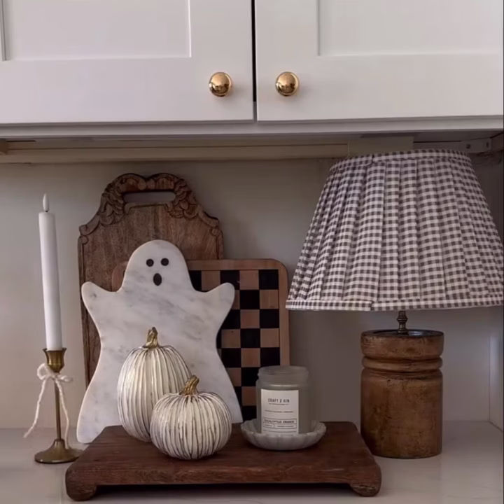 Image for Marble Ghost & Striped Pumpkins