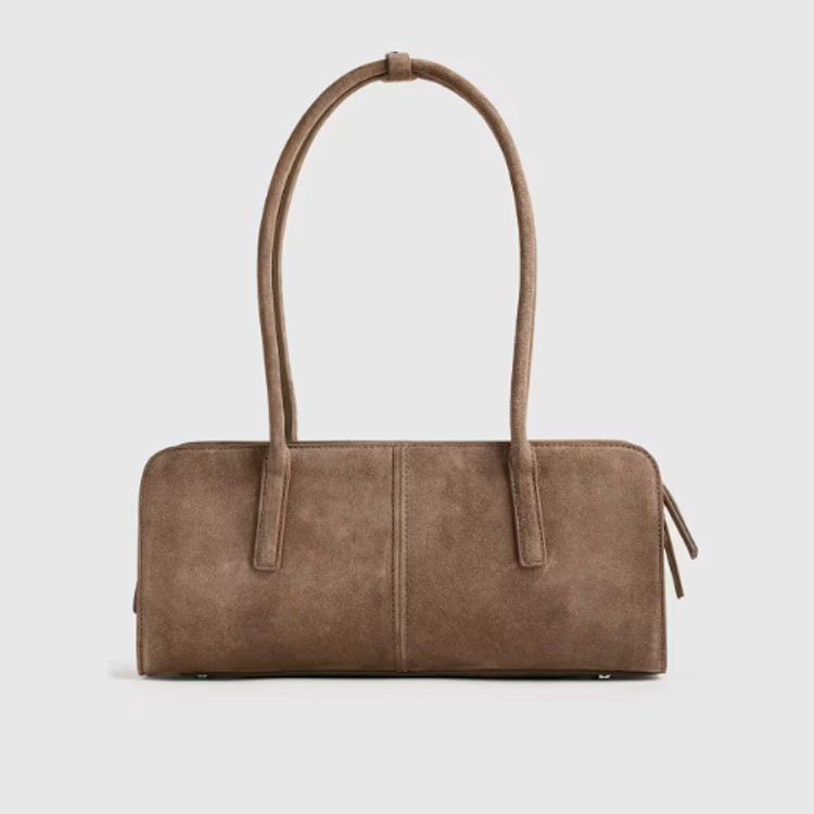 This suede shoulder bag is a fall must have! #ABlissfulNest